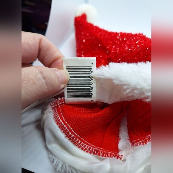 Dog Or Cat Santa Hat With Beard And Adjustable‎ Strap - Picture 2 of 6